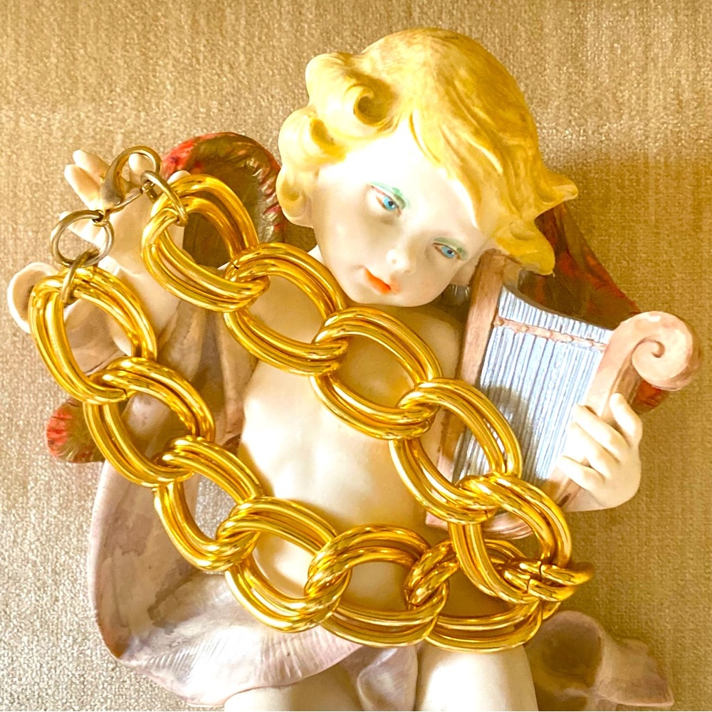 Vintage God Tone Chain Choker